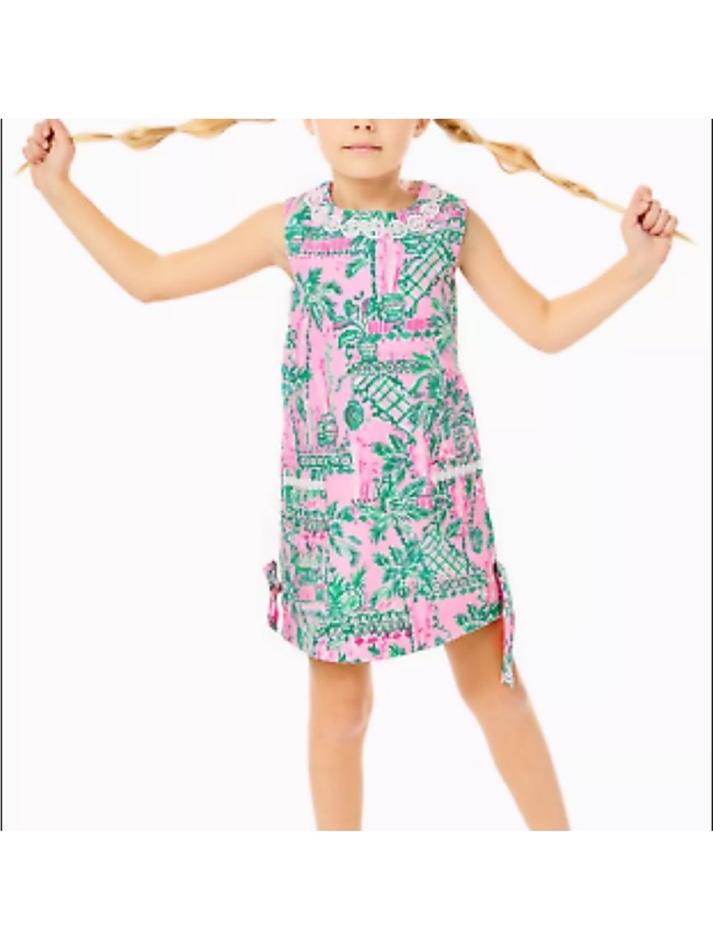 Lilly Pulitzer Girls Classic Shift Dress - Mandevilla Baby Always Worth It